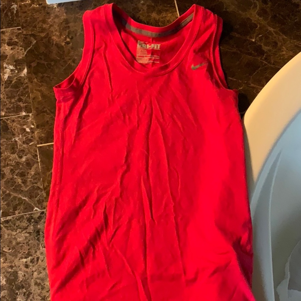 Nike dark pink-red Dri-fit tank top